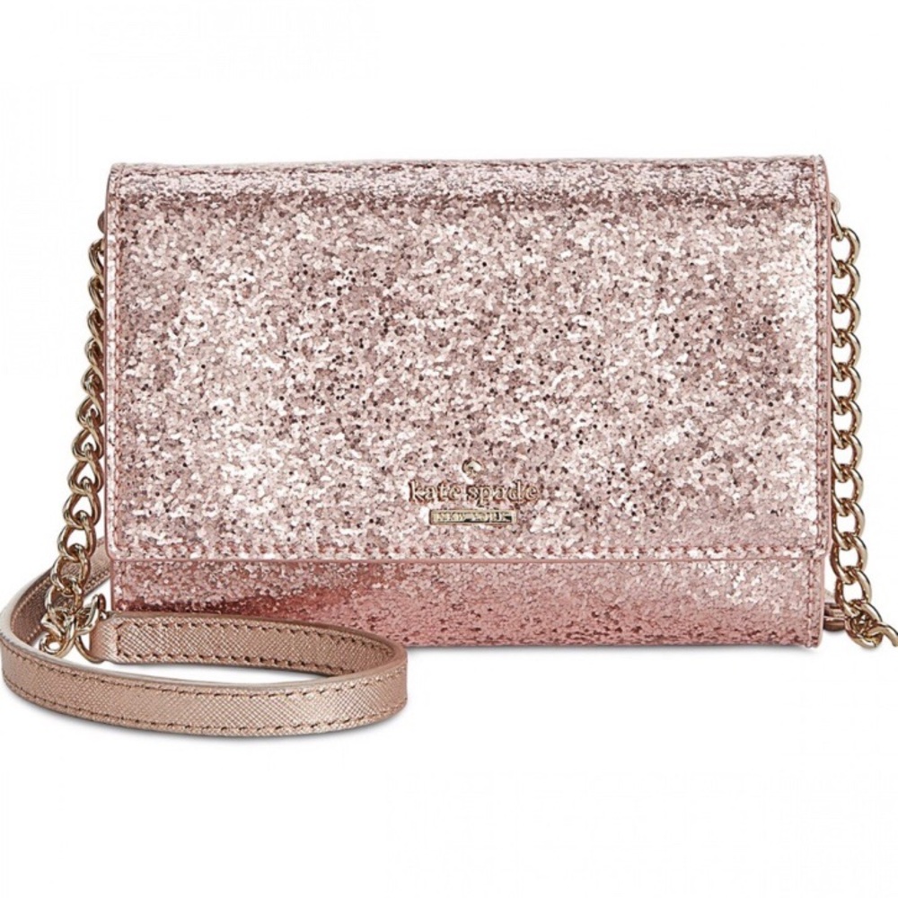 Kate Spade Glitter Bug Rose Gold Crossbody